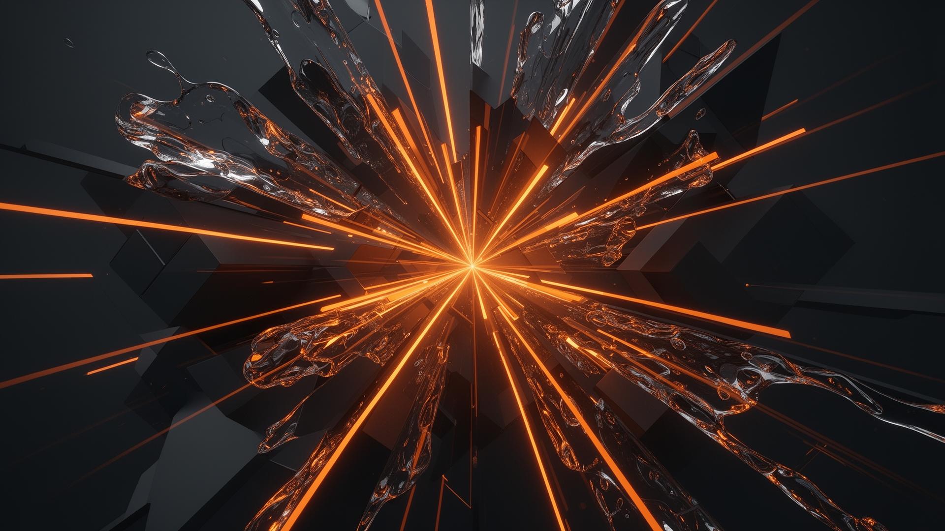 Abstract tech composition
